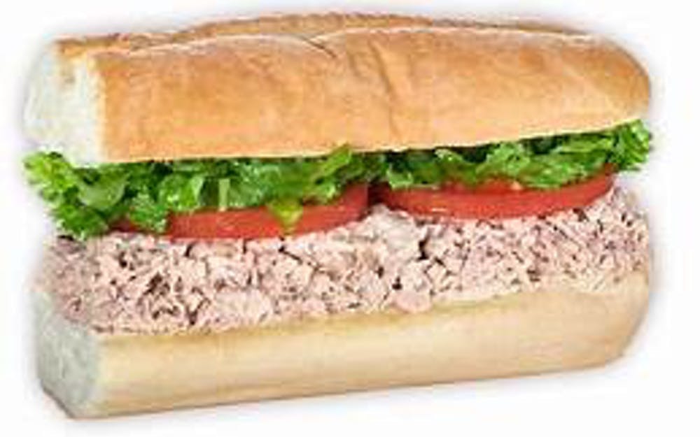 Order Tuna Sub - 7" food online from Pino's Pizzeria store, Easton on bringmethat.com