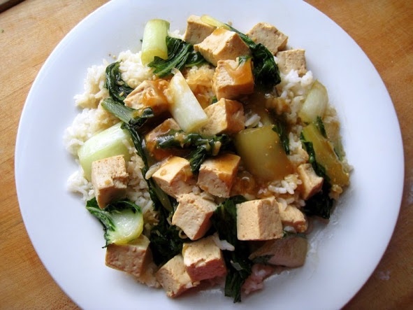 Order 79. Braised Tofu with Bok Choy food online from King Kong Chinese Restaurant store, Oakland on bringmethat.com