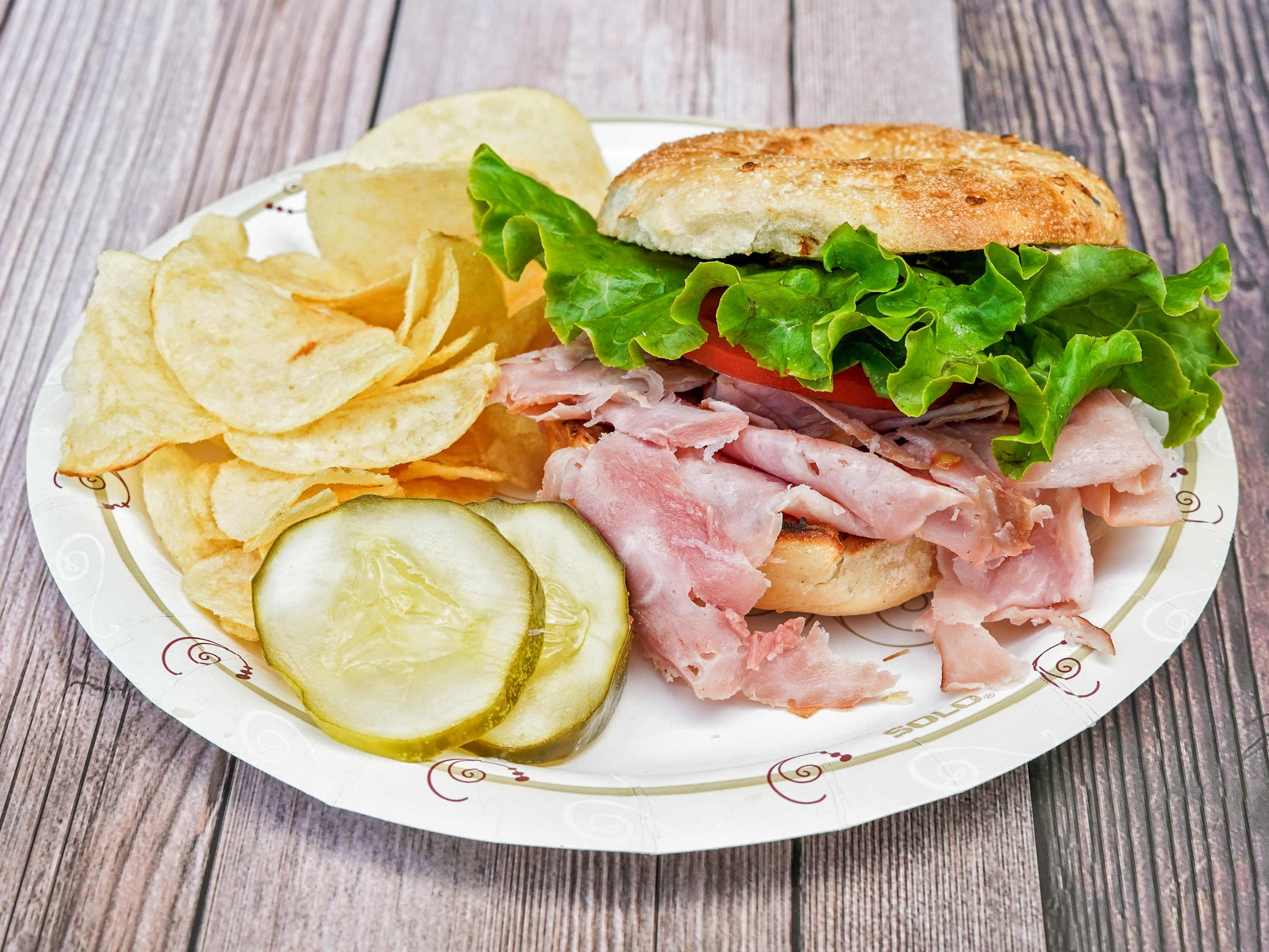 Order Ham Sandwich on Bagel food online from Bagel Brothers store, Cincinnati on bringmethat.com