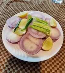 Order Onion, Green Chili and Lemon food online from Zaika Indian Cuisine store, Littleton on bringmethat.com