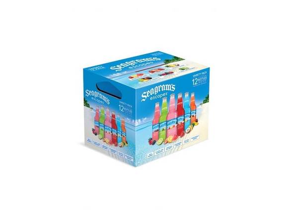 Order Seagrams Escapes Variety Pack - 12x 11.2oz Bottles food online from Sky Liquors store, Chicago on bringmethat.com