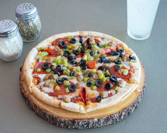 Order Fiesta Pizza food online from Chicago Bros Pizzeria store, San Diego on bringmethat.com