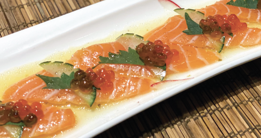 Order SALMON OYAKO food online from Crazy Rockn Sushi store, Los Angeles on bringmethat.com