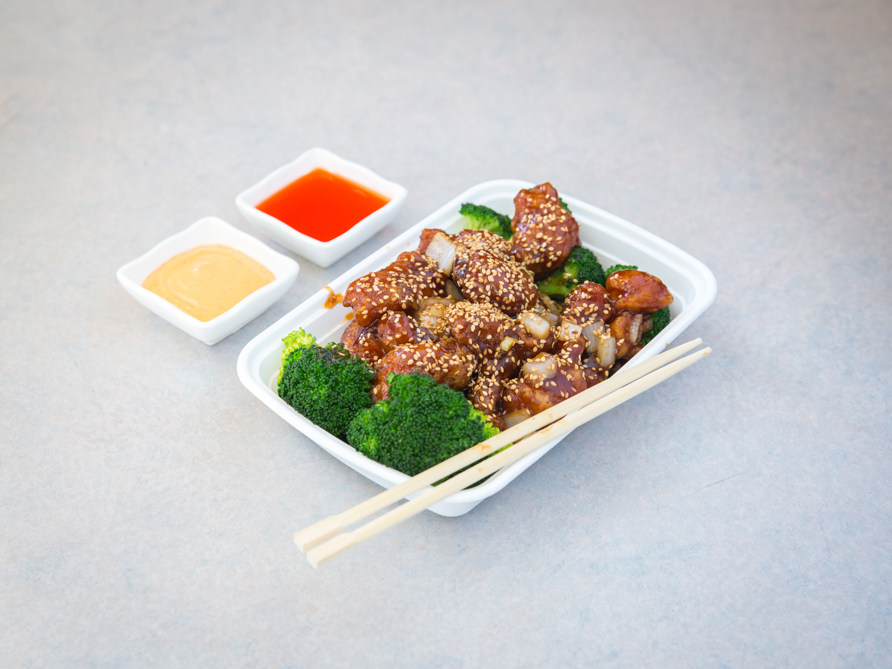 Order S8. Sesame Chicken food online from Ichiban store, Pearl River on bringmethat.com