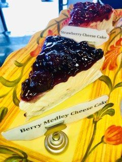 Order Berry Medley Cheese Cake food online from Cafe Lambretta store, San Francisco on bringmethat.com