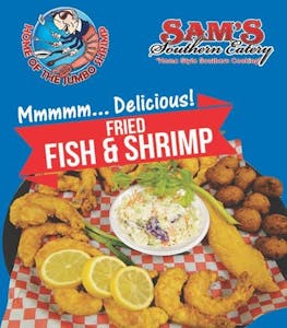 Order 20. 2 Fish 6 Shrimp food online from Sam Southern Eatery store, Clinton on bringmethat.com