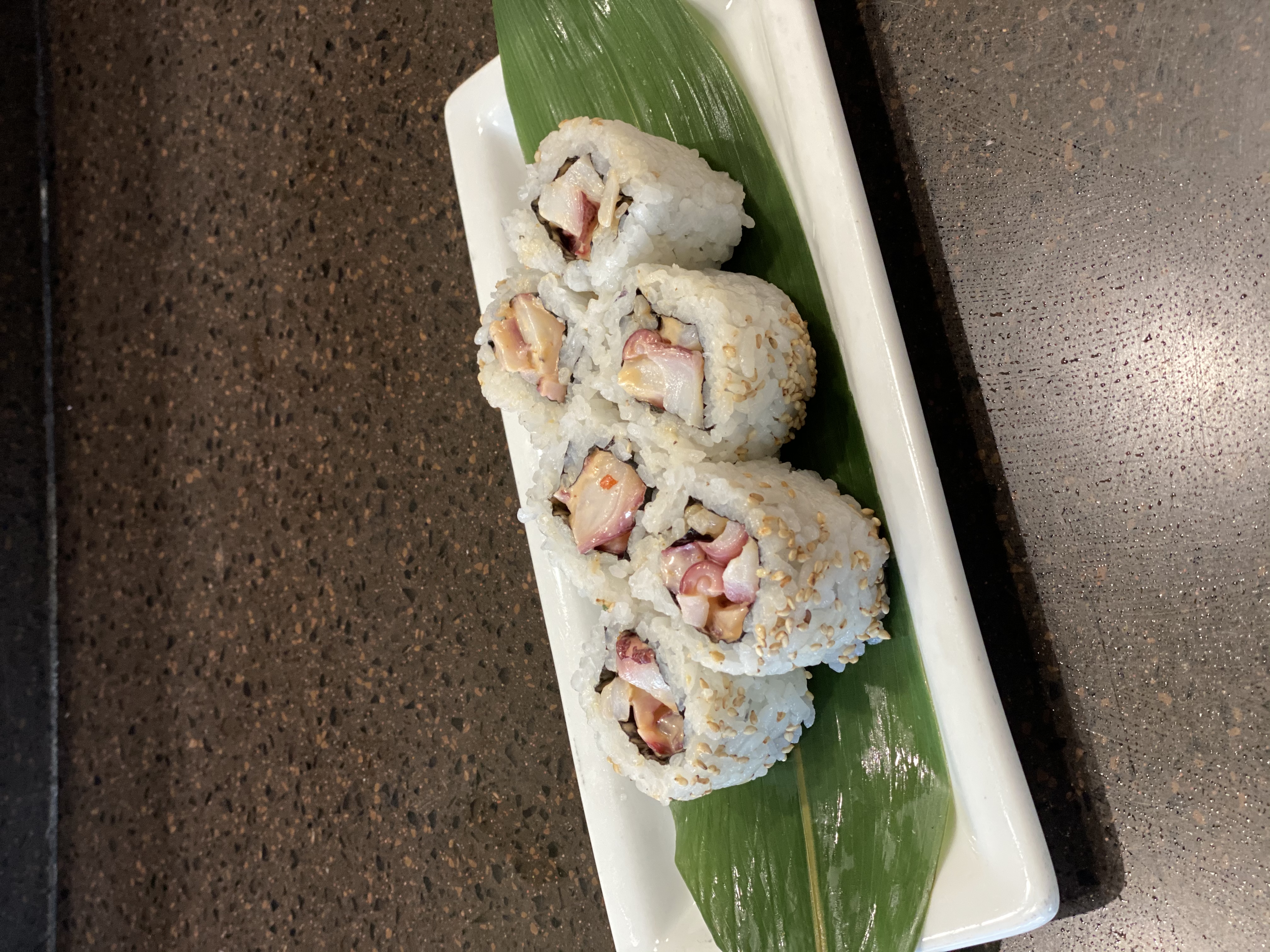 Order Spicy Octopus Roll food online from Kanpai Japanese Sushi Bar &amp; Gril store, Santa Monica on bringmethat.com