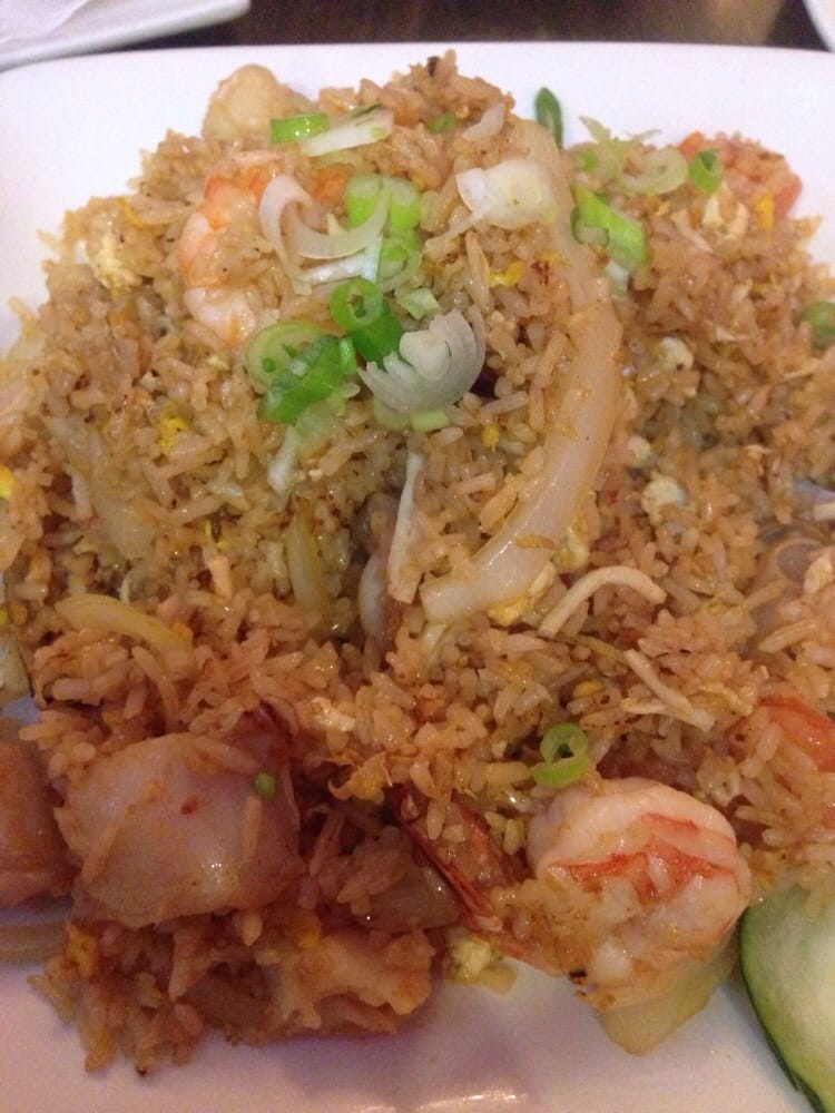 Order 34. Seafood Fried Rice food online from Nine and Nine store, Pasadena on bringmethat.com