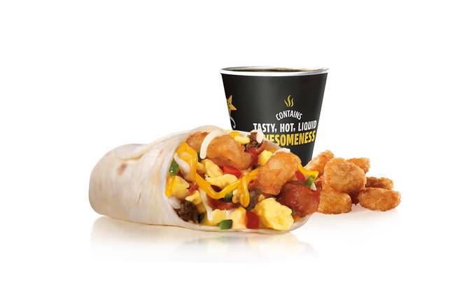 Order Loaded Breakfast Burrito Combo food online from Carl Jr. store, West Valley on bringmethat.com
