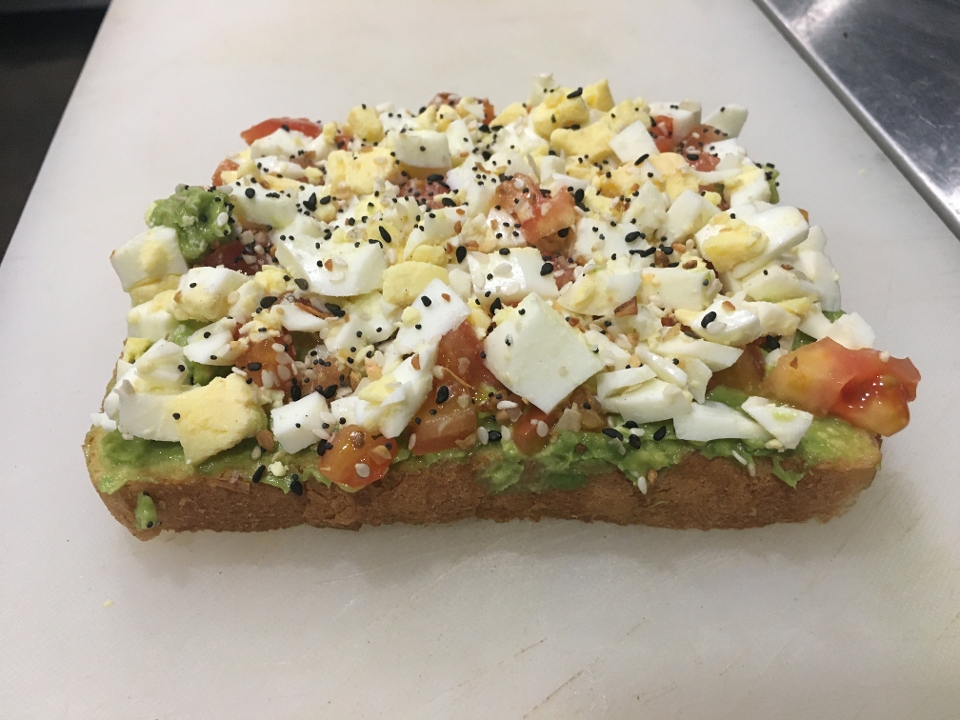 Order LOADED AVOCADO TOAST food online from The Avenue Coffee & Cafe store, Port Neches on bringmethat.com