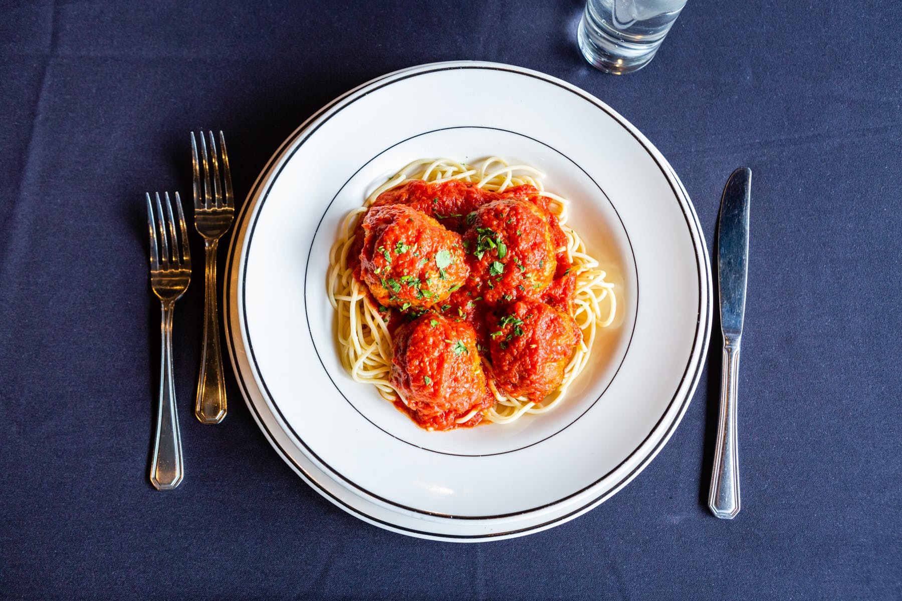 Order Spaghetti With Meatballs - Small food online from Mona Lisa Pizzeria Ristorante store, Bayonne on bringmethat.com