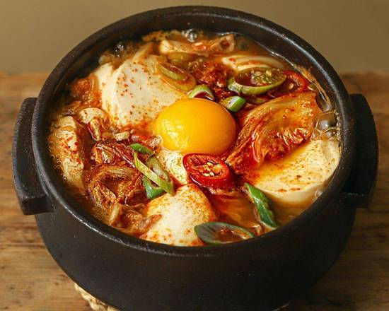 Order Spicy Tofu soup (Soondubu) food online from Saya Sushi store, Livonia on bringmethat.com