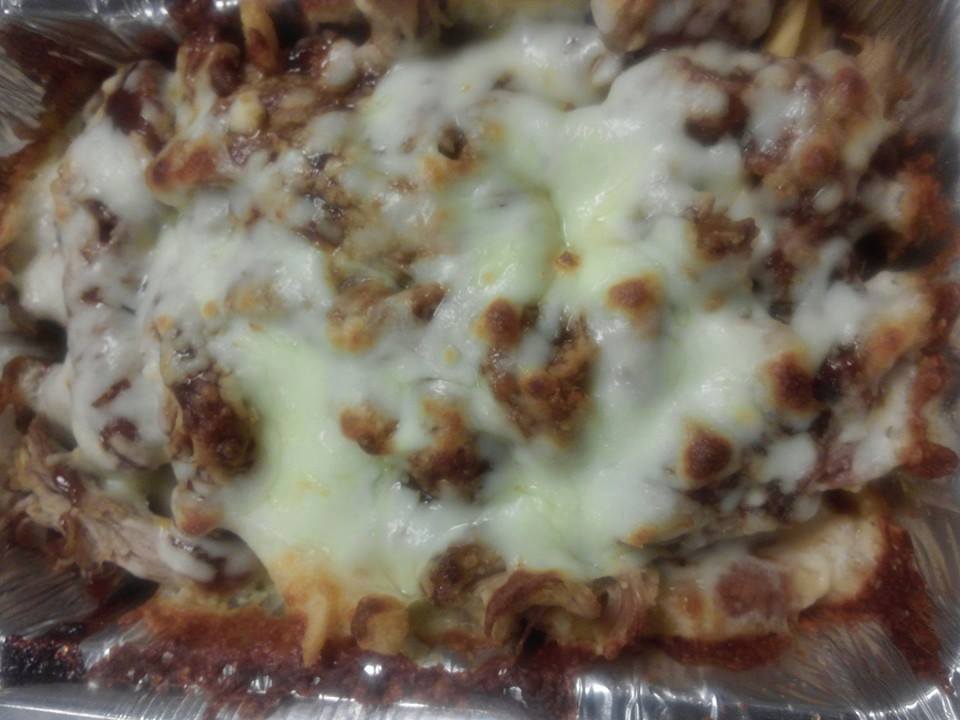 Order Pork Jack Fries food online from Rachetti Cafe & Pizzeria store, Flowery Branch on bringmethat.com