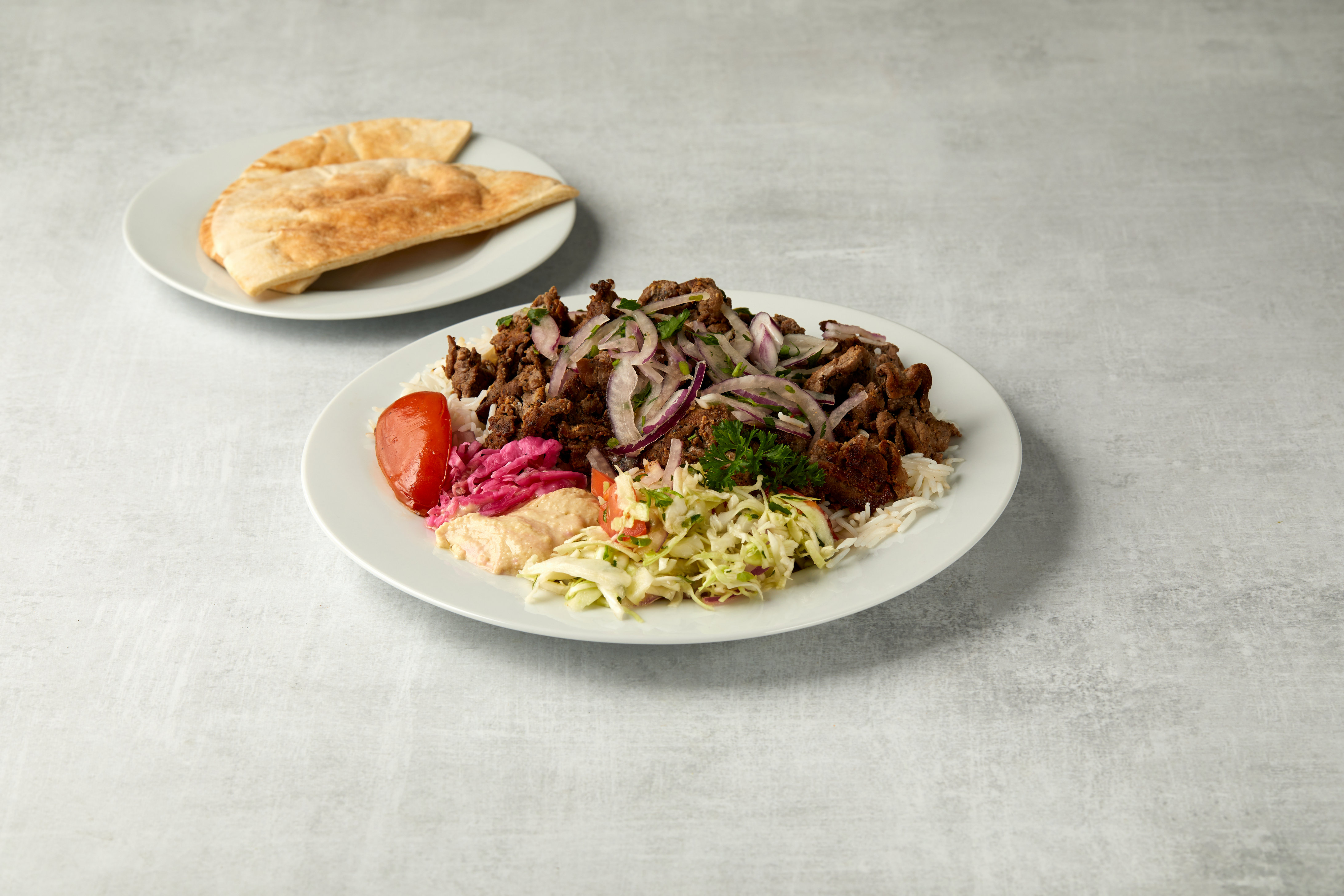 Order Beef Shawarma Entree food online from Olives Branch Express store, Irvine on bringmethat.com