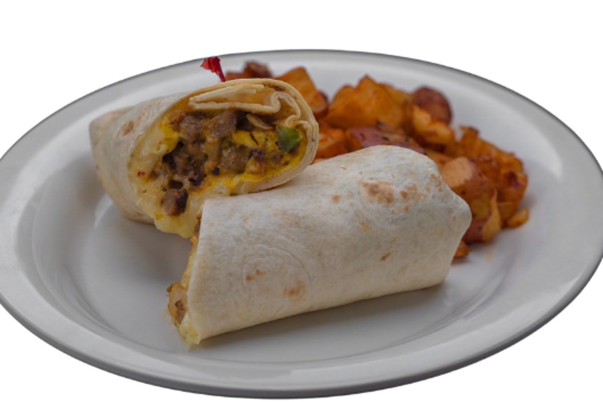 Order Breakfast Burrito food online from Eggs Up Grill store, Greenville on bringmethat.com