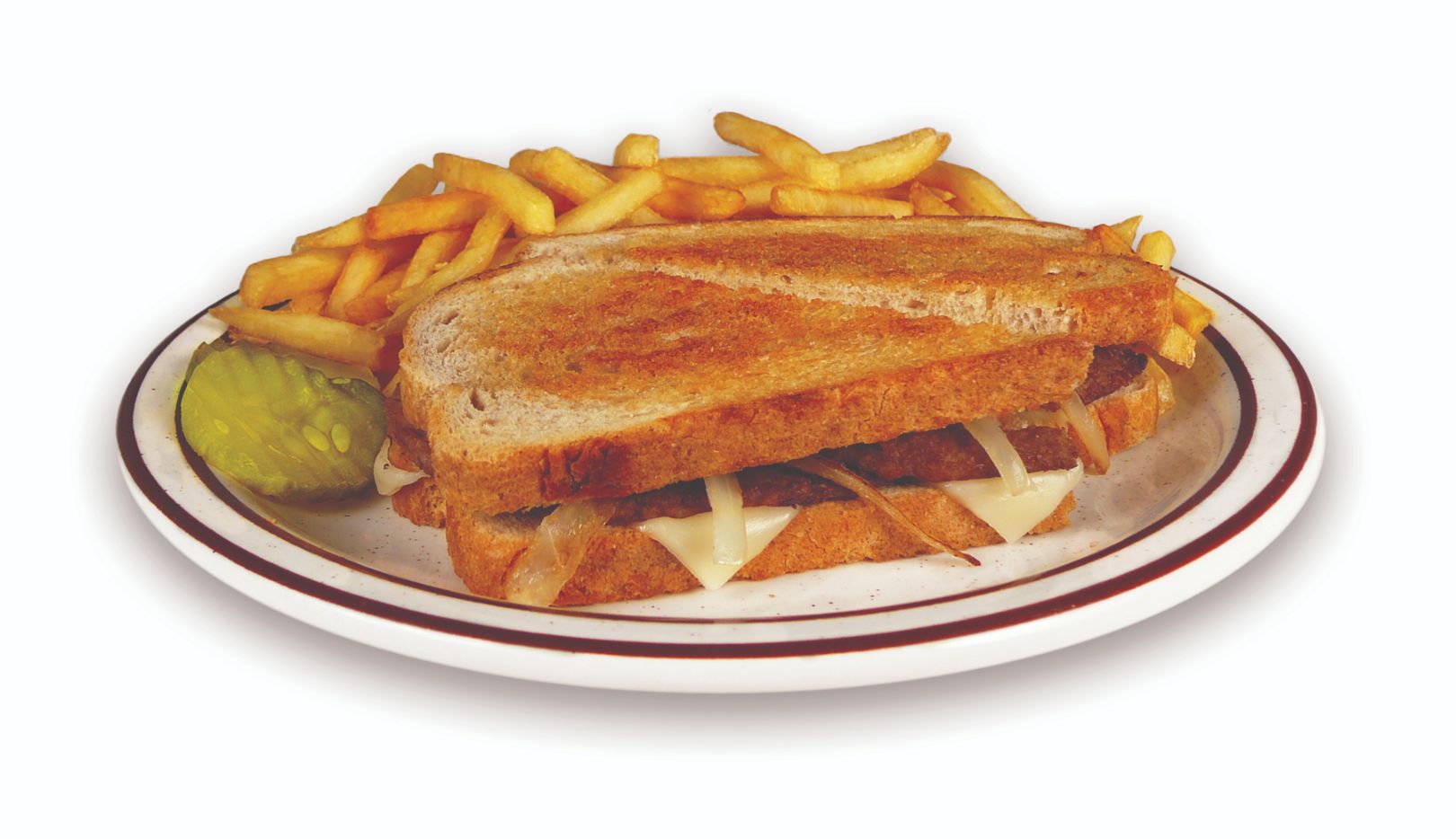 Order Patty Melt Combo food online from George Webb store, Milwaukee on bringmethat.com