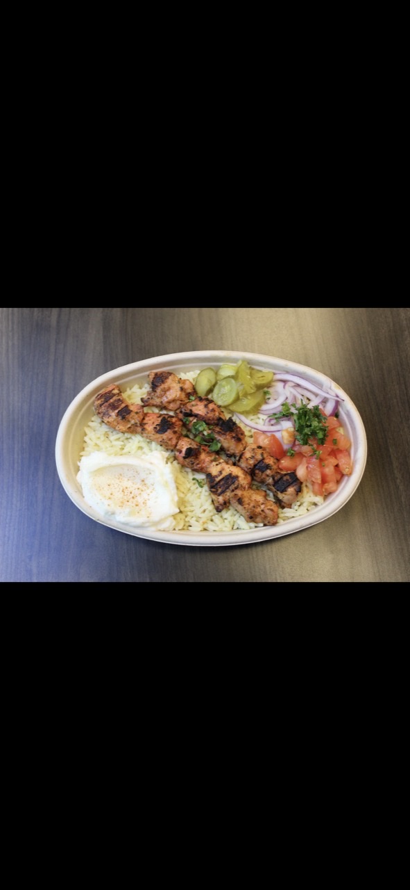 Order Chicken Kabob Bowl food online from Baba Dari Mediterranean Grill store, Ann Arbor on bringmethat.com