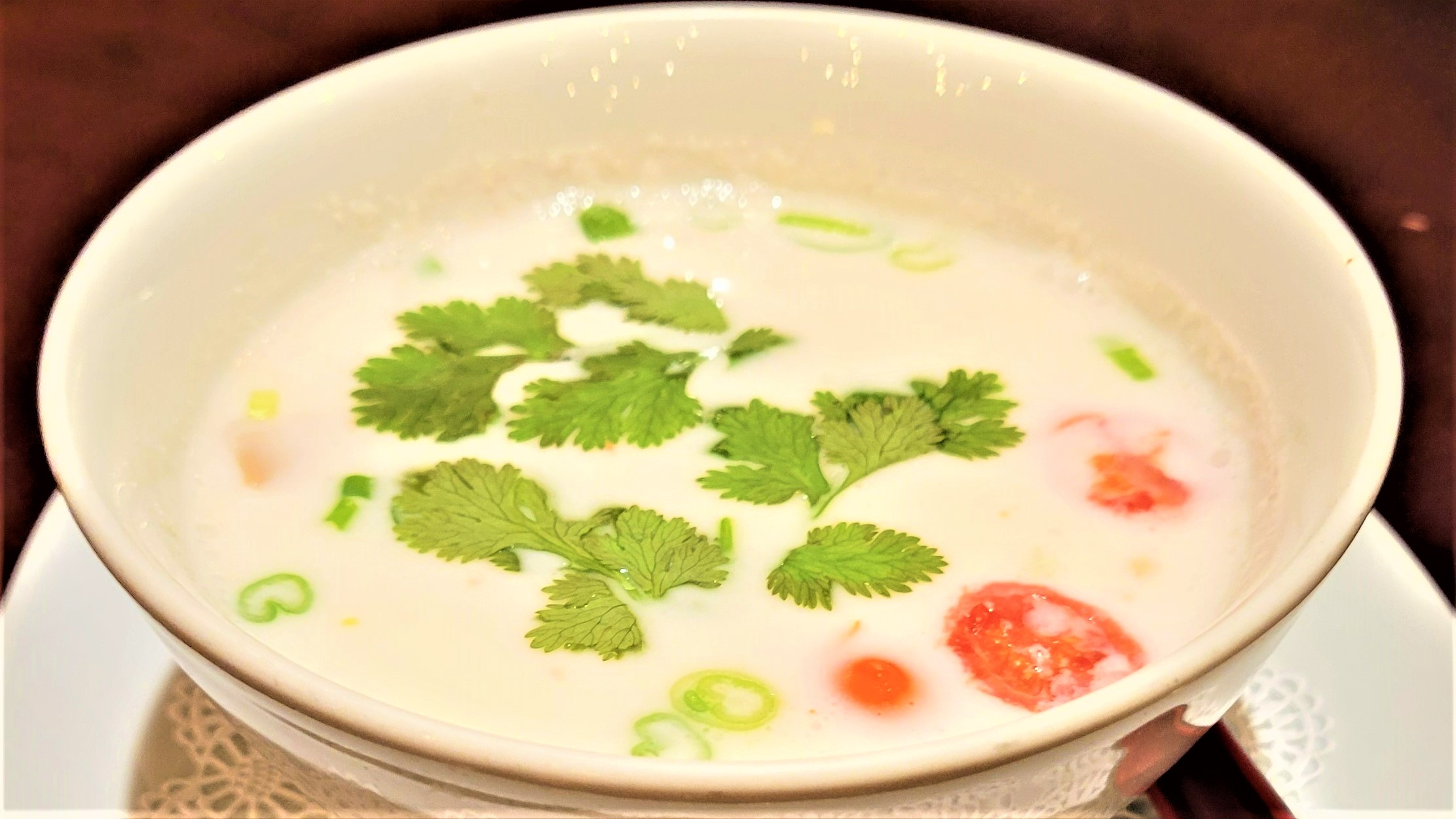 Order T3. Tom Kha Gai with Chicken food online from Taste of Asia store, Syracuse on bringmethat.com