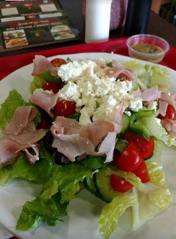 Order Antipasto Salad - Mini food online from Giulianos Kitchen store, Troy on bringmethat.com