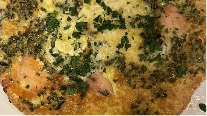 Order SMOKED SALMON FRITTATA food online from Gatsby Landing store, Roslyn on bringmethat.com