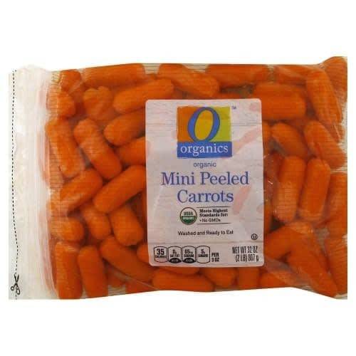 Order O Organics · Mini Peeled Carrots (2 lbs) food online from Vons store, Yucca Valley on bringmethat.com