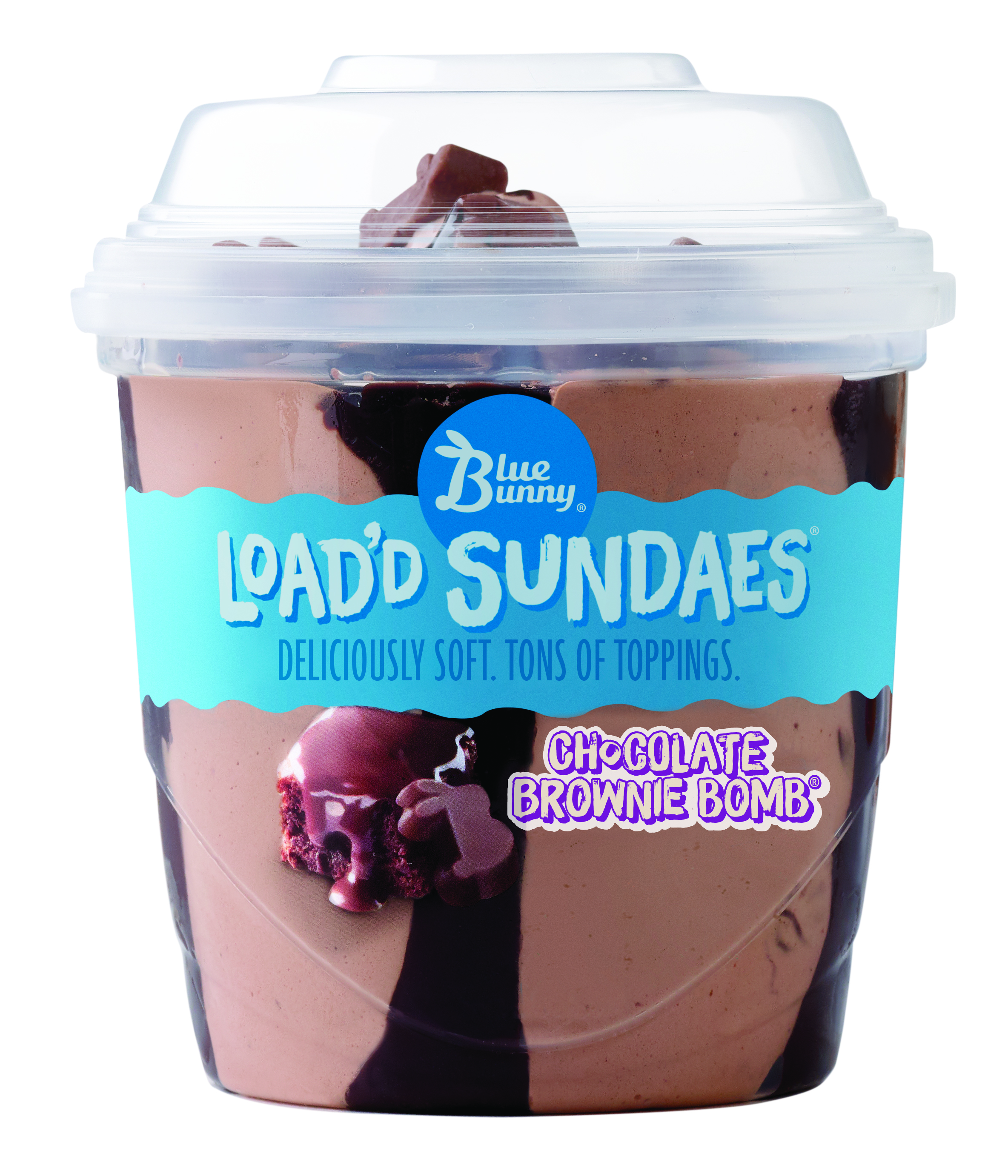 Order Blue Bunny Load'd Sundaes Chocolate Brownie Bomb , 8.5 food online from Huck store, Carterville on bringmethat.com