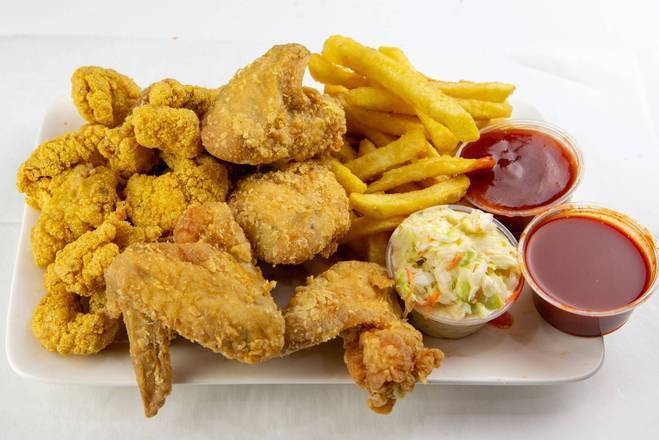 Order Chicken Wings (3 pcs) and Fish Nuggets food online from Jj Fish & Chicken store, Bellwood on bringmethat.com