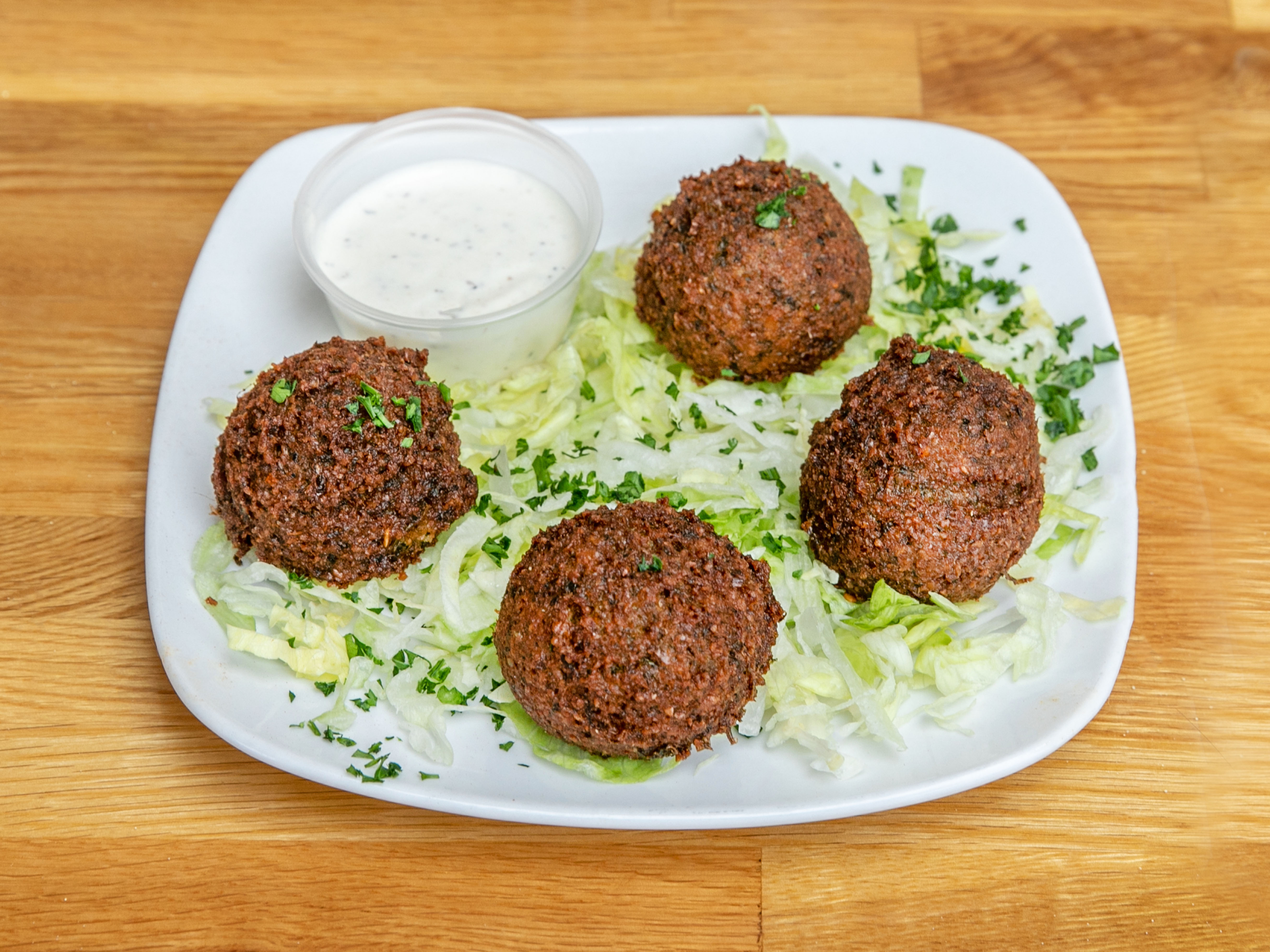 Order 4 Piece Falafel food online from Crazy Greek 2 store, Hilliard on bringmethat.com