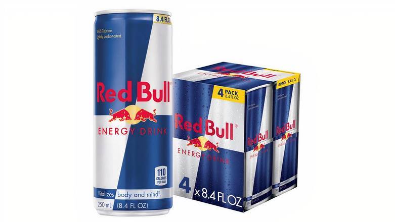 Order Red Bull 8.4oz (4 pack) food online from Mac On 4th store, Alton on bringmethat.com