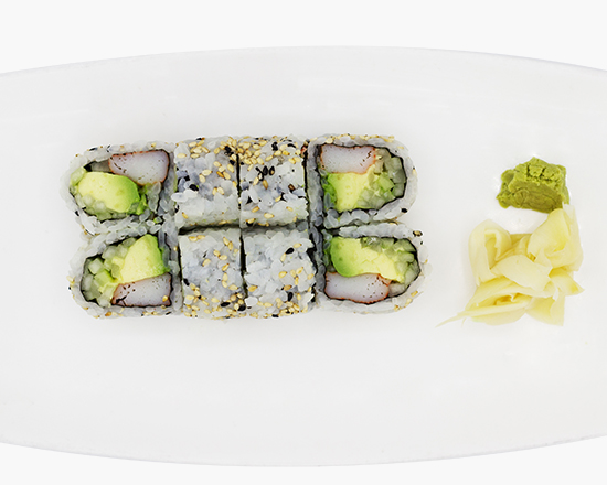 Order California Roll (8 pc.) food online from Chin-Chin Cafe store, Ashburn on bringmethat.com