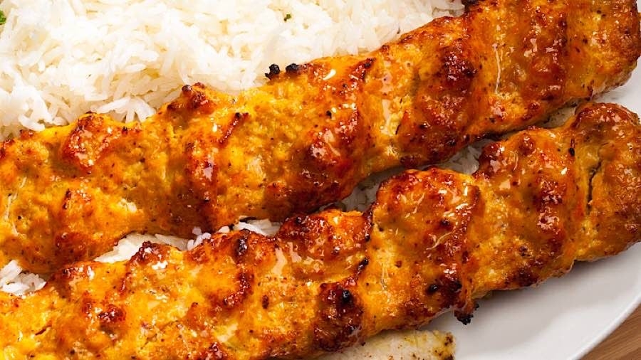 Order 10 Skewers of Persian Koubideh (Chicken) food online from Massis Kabob store, Los Angeles on bringmethat.com