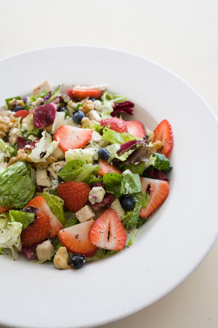 Order Strawberry & Chicken Salad food online from Eclectic Cafe store, Tucson on bringmethat.com