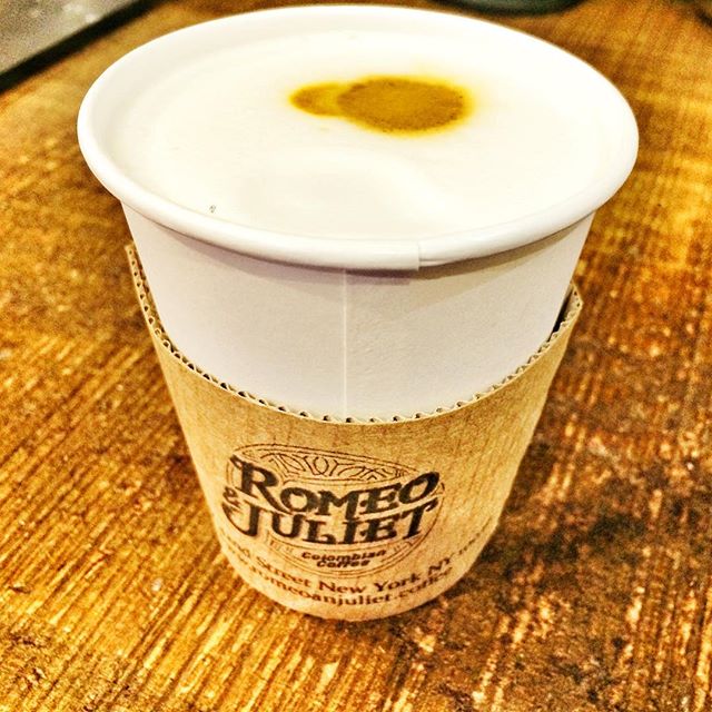 Order Flat White food online from Romeo And Juliet Coffee store, New York on bringmethat.com