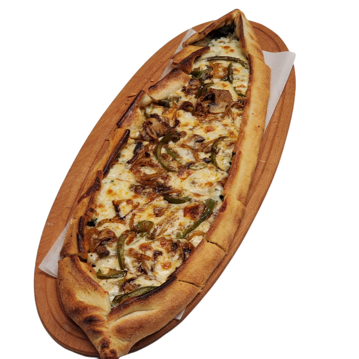 Order 35. Veggie Pide food online from Mosaic Cafe Eatery store, Virginia Beach on bringmethat.com
