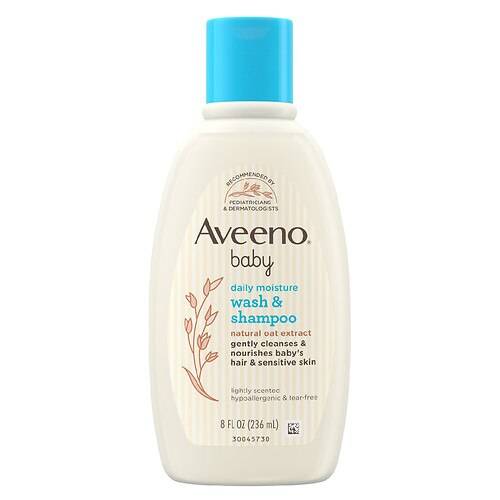 Order Aveeno Baby Daily Moisture Body Wash & Shampoo, Oat Extract - 8.0 fl oz food online from Walgreens store, Athens on bringmethat.com