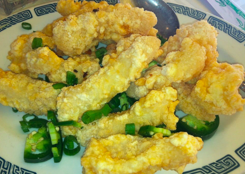 Order 57. Deep Fried Fish Fillet with Spicy Salt 椒盐斑片 food online from Hop Woo store, Los Angeles on bringmethat.com