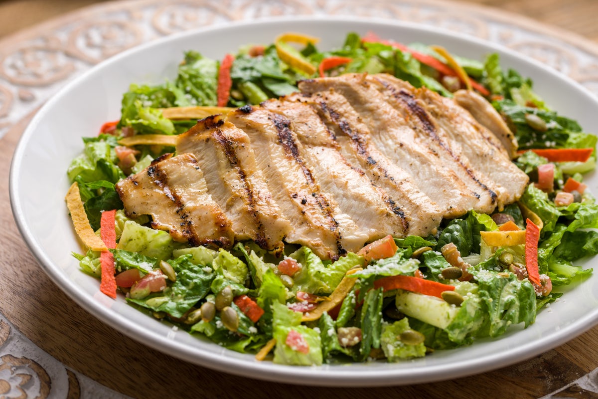 Order GRILLED CHICKEN MEXICAN CAESAR food online from El Torito store, Milpitas on bringmethat.com