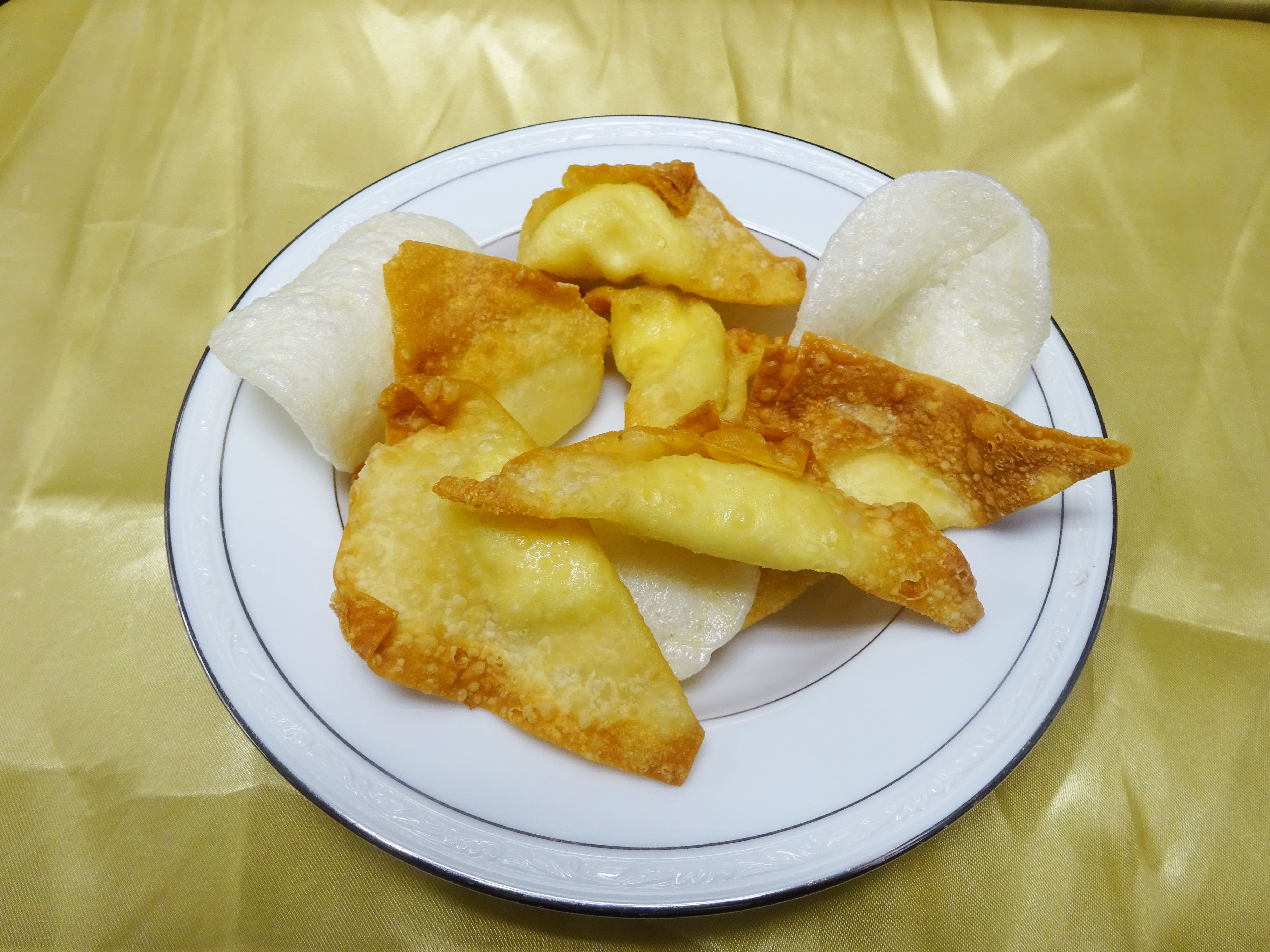 Order A10. Cream Cheese Fried Wonton (6) food online from Z's Kitchen store, Orange on bringmethat.com