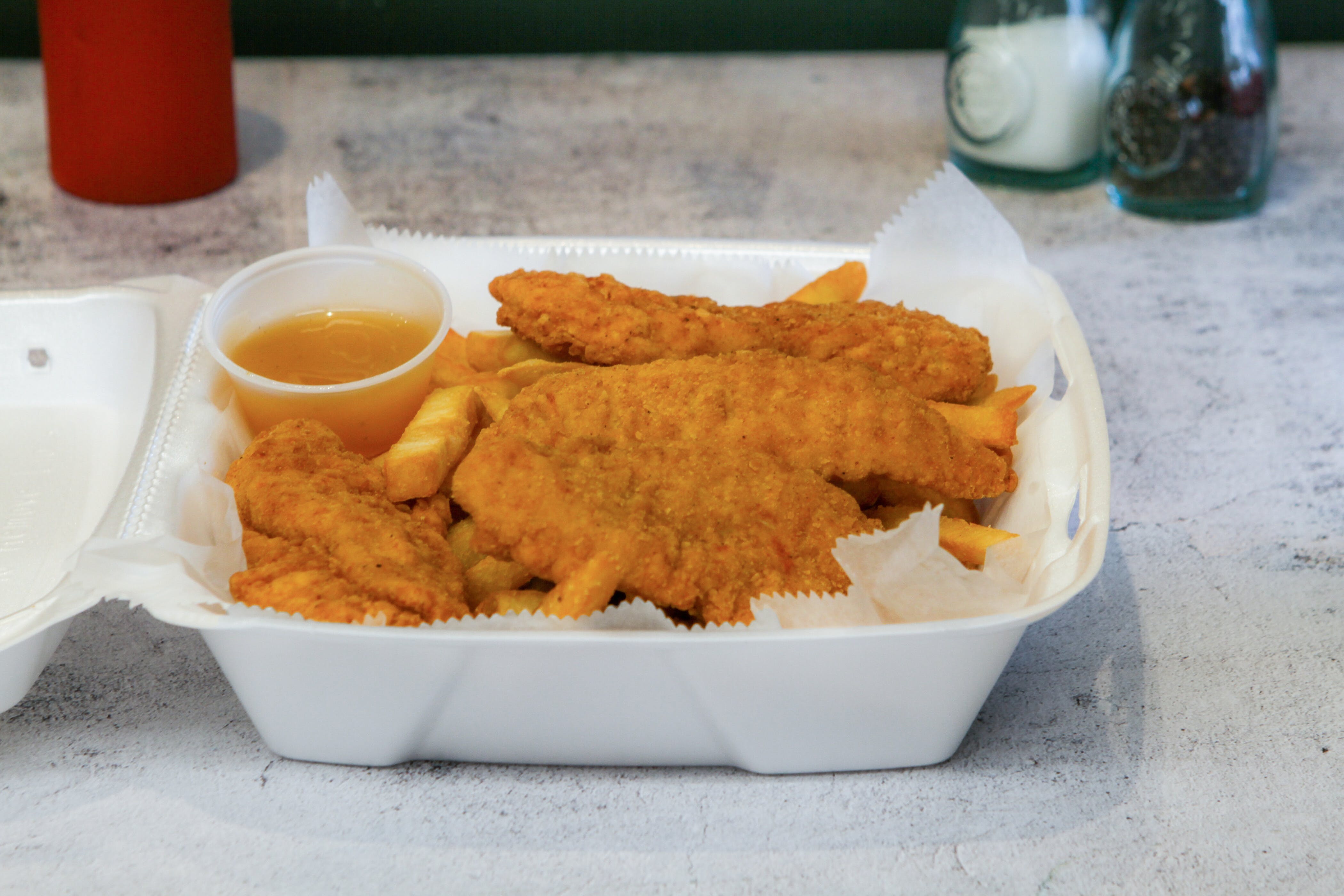 Order Chicken Fingers - Dinner food online from Atlas Pizza store, Worcester on bringmethat.com