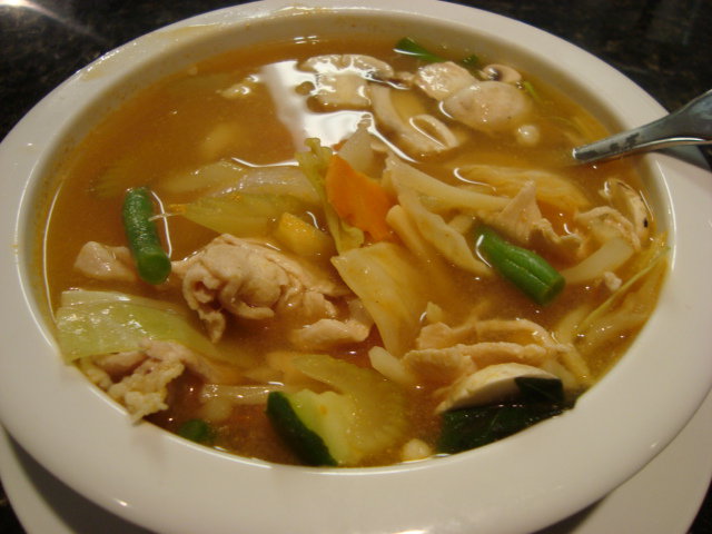 Order 10. Tom Yum Gai food online from The Lemongrass Cafe store, Tumwater on bringmethat.com