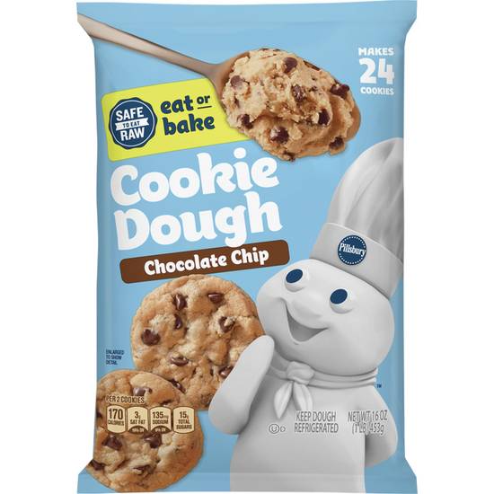 Order Pillsbury Ready To Bake Refrigerated Chocolate Chip Cookie Dough, 24 CT food online from CVS store, MINNEAPOLIS on bringmethat.com