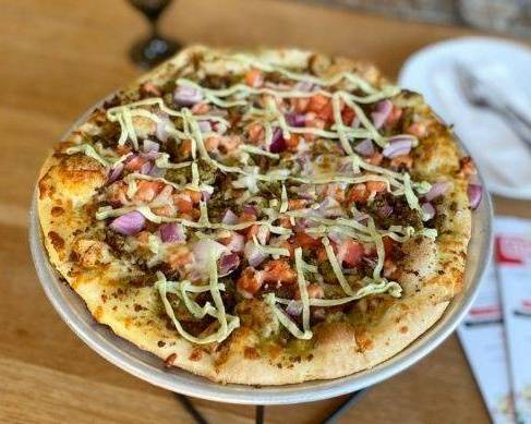 Order Falafel Pizza food online from Veggie Crust store, Brookline on bringmethat.com