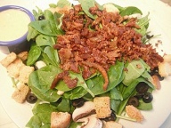 Order Spinach Salad food online from Zorbas Pizza store, Millbrae on bringmethat.com