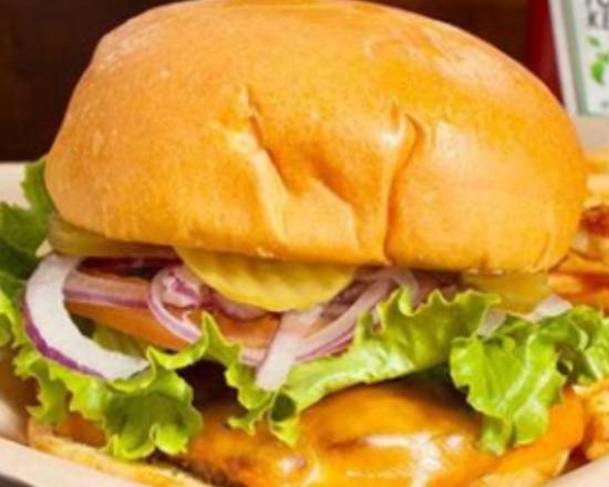 Order Cheese Burger food online from Double Decker store, San Francisco on bringmethat.com