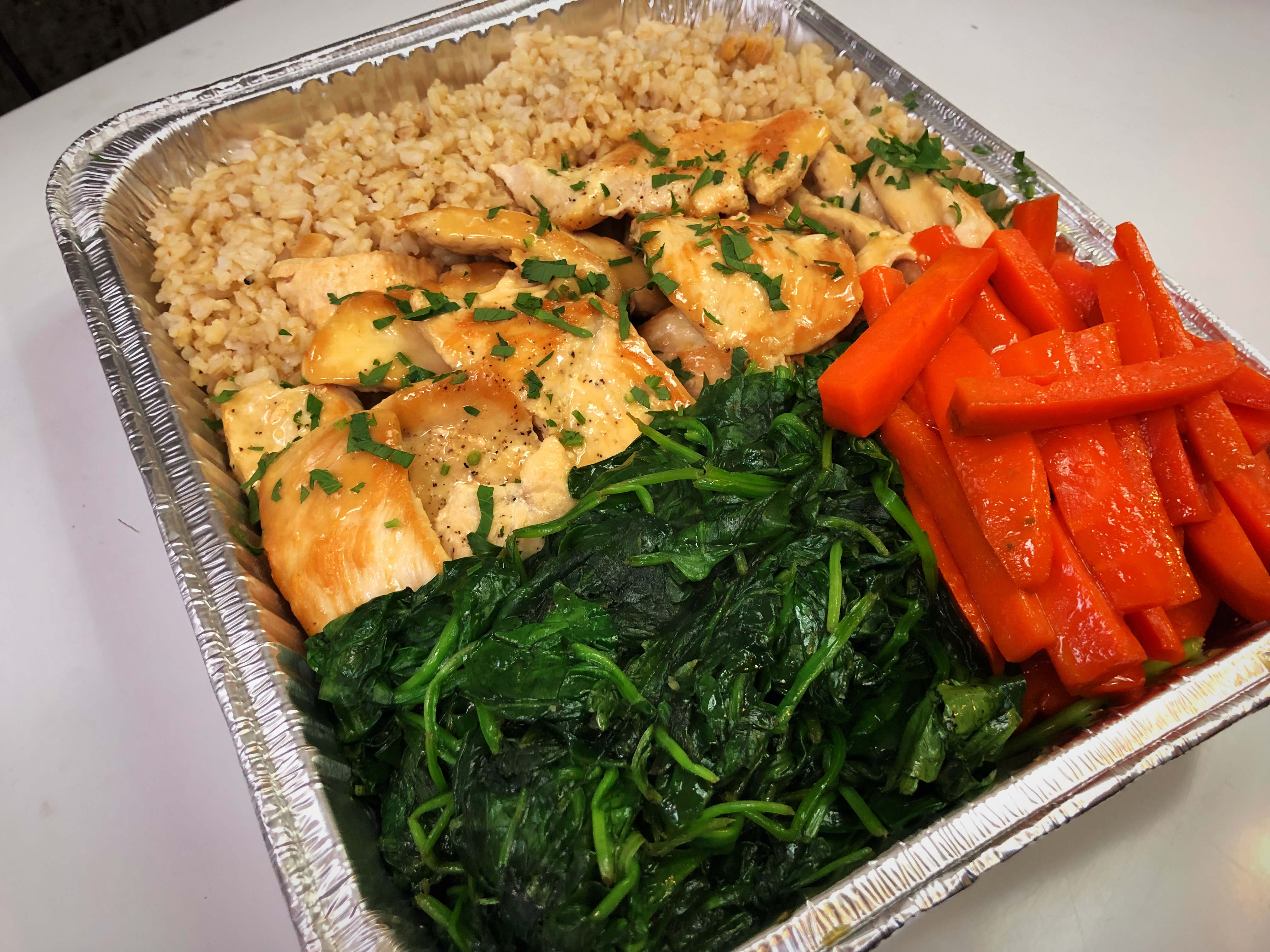 Order Pan-Roasted Chicken Tray food online from Healthy Garden & Gourmet Pizza store, Collingswood on bringmethat.com