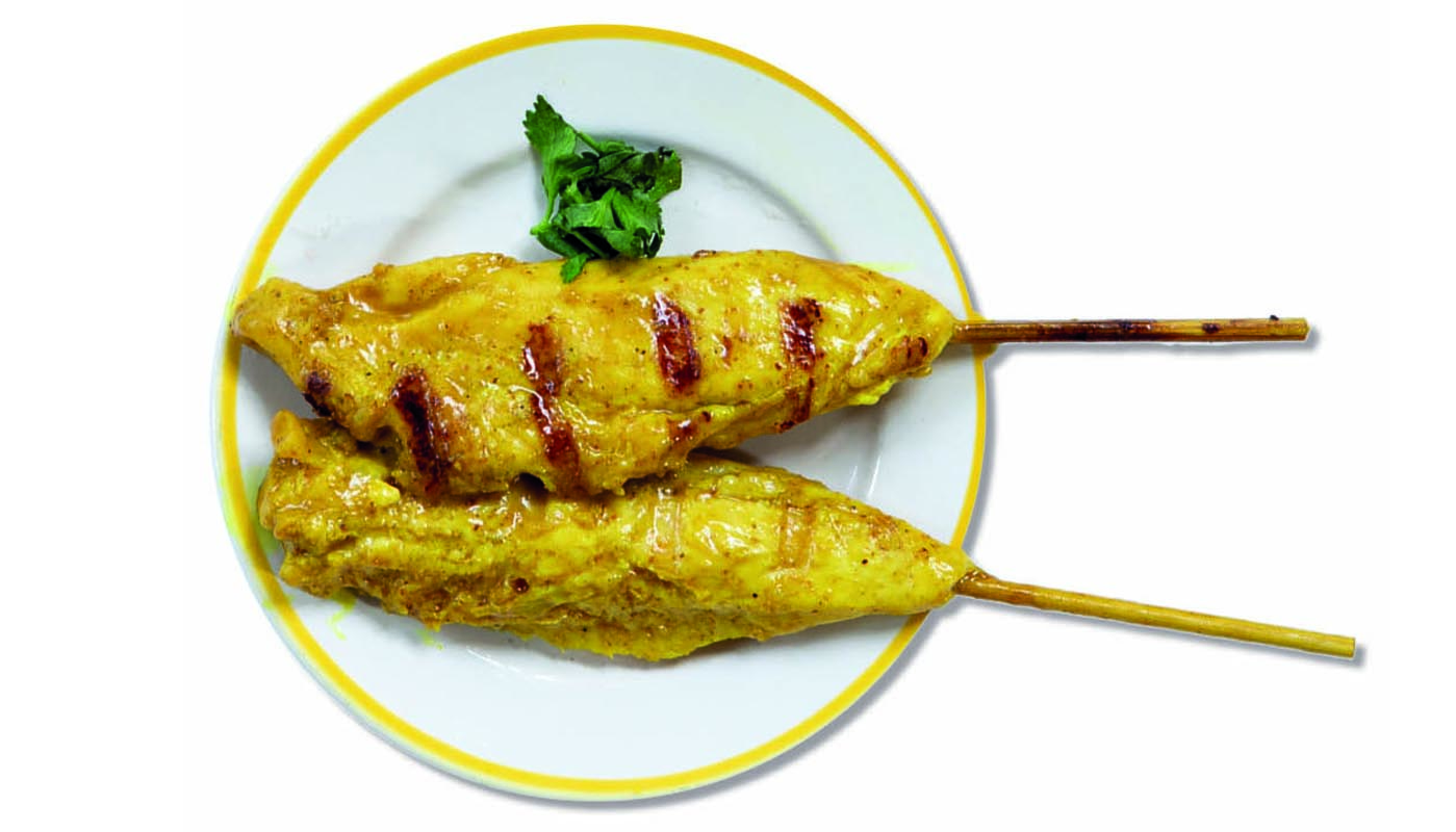 Order Chicken Skewers - 2pc food online from Camile Thai store, Chicago on bringmethat.com
