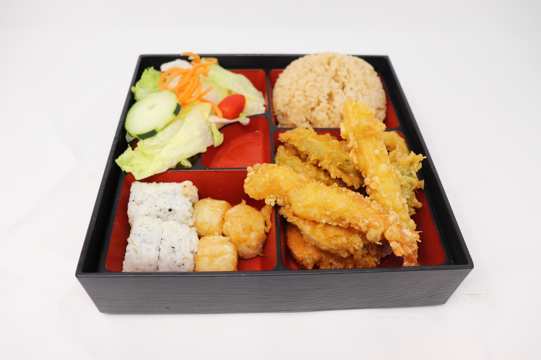 Order Shrimp Tempura Bento food online from Ginza Japanese Grill store, Charleston on bringmethat.com