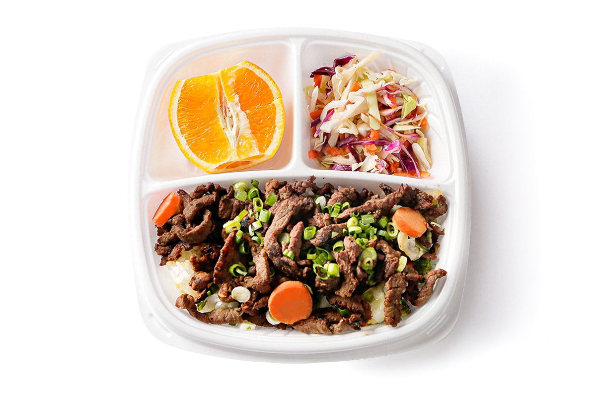 Order Angus Beef Plate food online from The Flame Broiler store, Fullerton on bringmethat.com