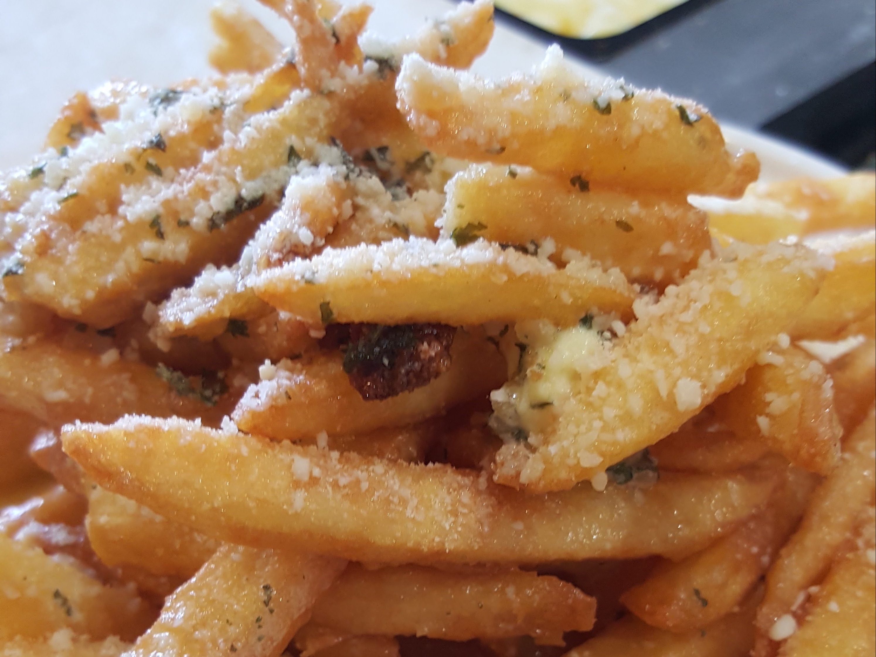 Order PARMESAN GARLIC FRIES food online from Pappas Pizza store, Stamford on bringmethat.com