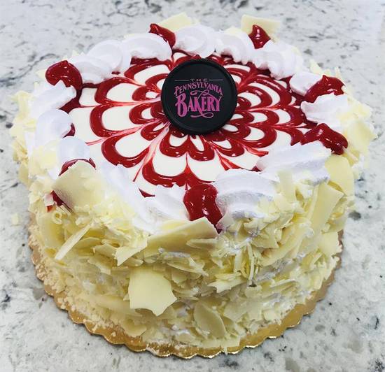 Order White Chocolate Raspberry Torte (serves 6-8) food online from The Pennsylvania Bakery store, Camp Hill on bringmethat.com